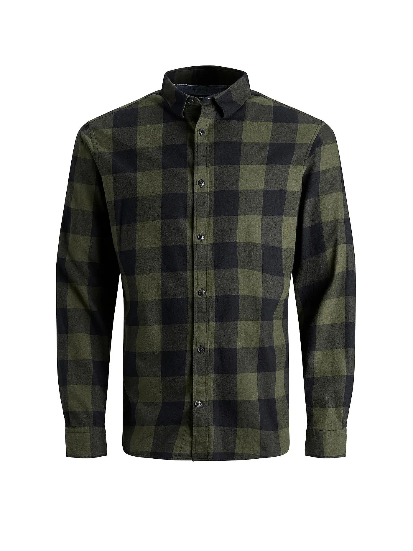 JACK & JONES | Hemd Slim Fit JJEGINGHAM | olive